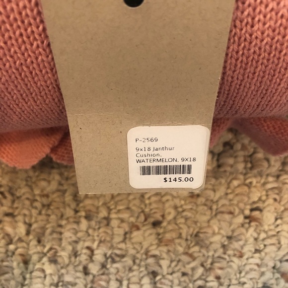 Looolo 9X18 Janthur Watermelon Cushion With Ruffles. SALE! - Picture 3 of 3